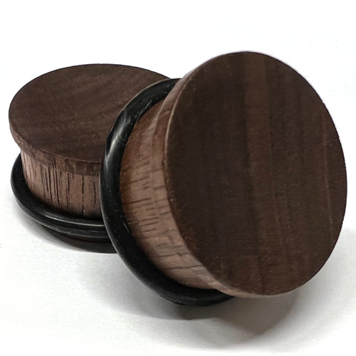 Walnut Wood Single Flare Plugs