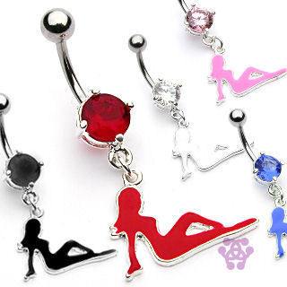 Mudflap Girl Belly Dangle