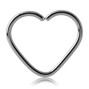 Heart Shaped Stainless Continuous Ring