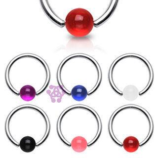 14 Gauge 5/8 Black Shark Bite Barbell Nipple Ring Set