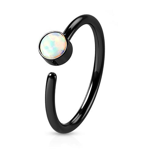 Bezel Opal Continuous Ring