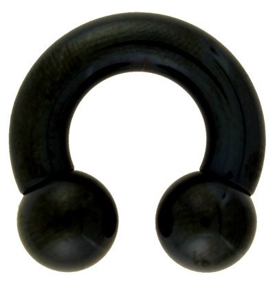 8g Black Circular Barbell (internal)