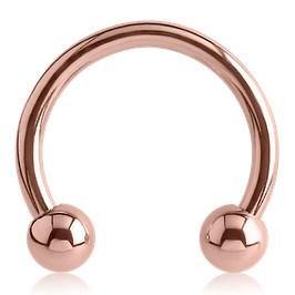 18g Rose Gold Circular Barbell