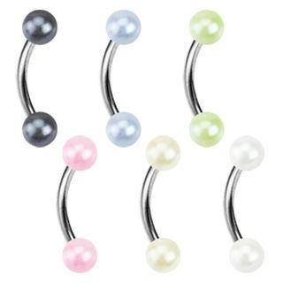 16g Pearl Curved Barbell