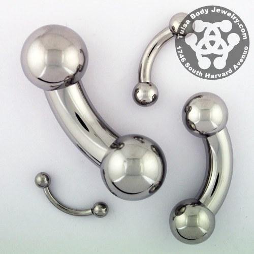 2g Stainless Curved Barbell by Body Circle Designs