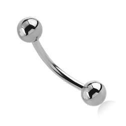 14g Stainless Curved Barbell