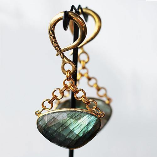 Labradorite Faceted Dangles by Oracle Body Jewelry