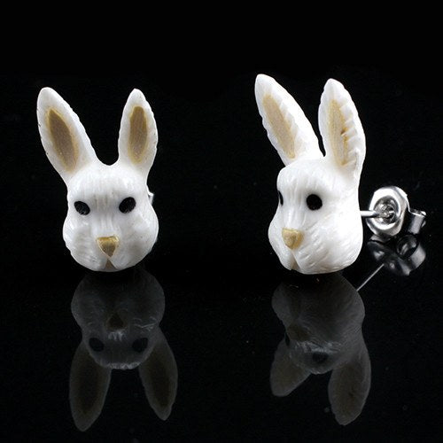 Bunny Moji Stud Earrings by Urban Star Organics