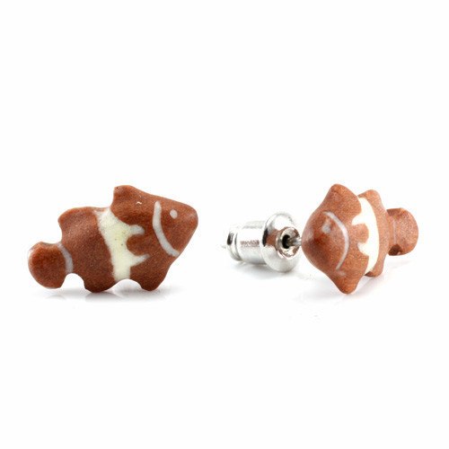 Clownfish Stud Earrings by Urban Star Organics