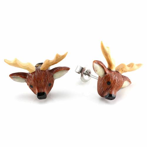 Deer Stud Earrings by Urban Star Organics