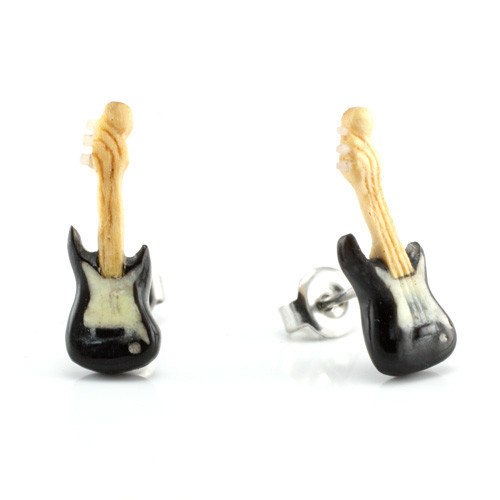 Electric Guitar Stud Earrings by Urban Star Organics