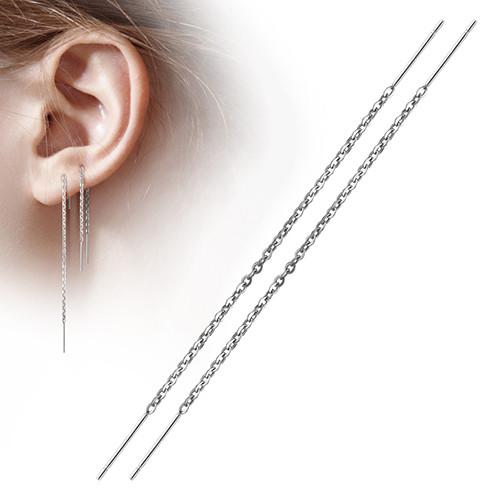 Free Fall Double Bar Chain Earrings 