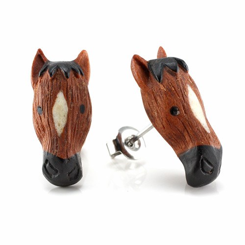 Horse Moji Stud Earrings by Urban Star Organics