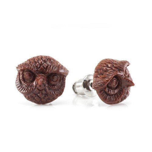 Mr. Owl Stud Earrings by Urban Star Organics
