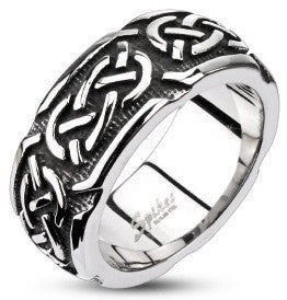Stainless Celtic Band Ring