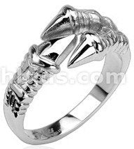 Stainless Dragon Claw Ring