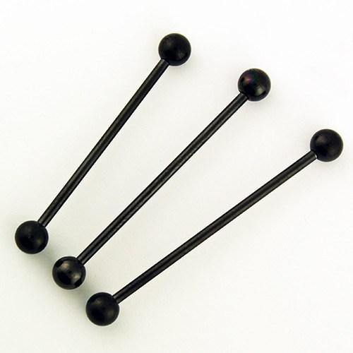 14g Black Industrial Barbell