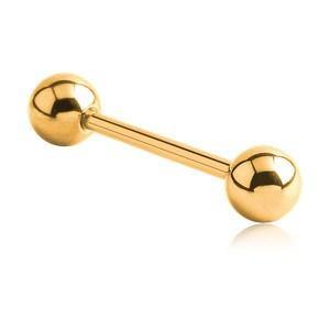 14g Gold Industrial Barbell