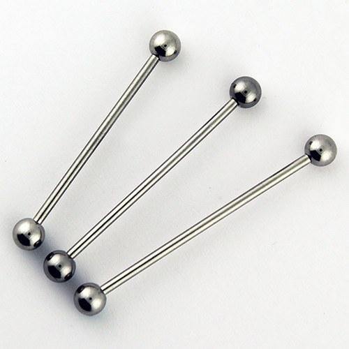 14g Stainless Industrial Barbell
