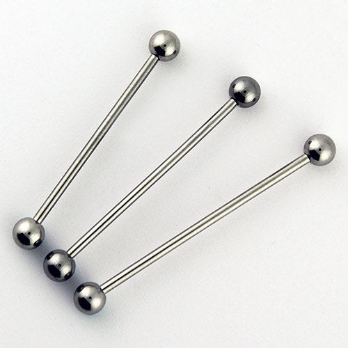 stainless steel barbell piercing