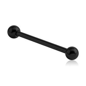 14g Black Titanium Industrial Barbell