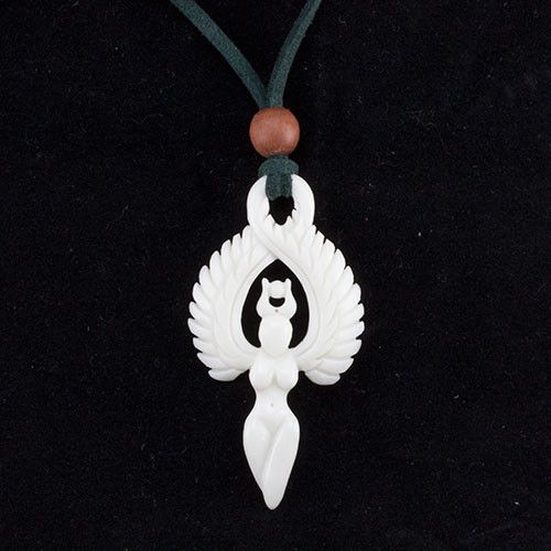 Winged Goddess Necklace by Urban Star Organics