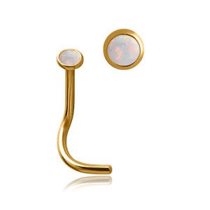 Bezel Opal Gold Nostril Screw