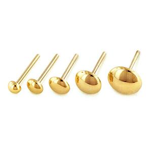 Threadless 14k Gold Dome End by NeoMetal