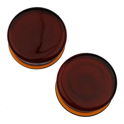 Amber Solid Color Plugs by Glasswear Studios