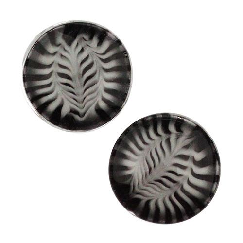 Black & White Feather Plugs by Gorilla Glass