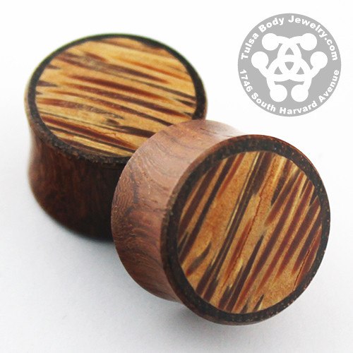 Bloodwood & Coconut Palm Wood Plugs by Siam Organics