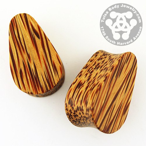 Coconut Palm Teardrop Plugs by Siam Organics