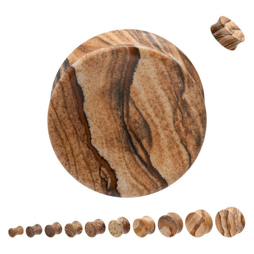 Picture Jasper Concave Plugs