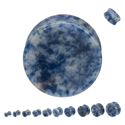 Sodalite Concave Plugs