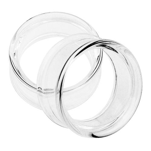 Double Flare Clear Tunnels by Glasswear Studios