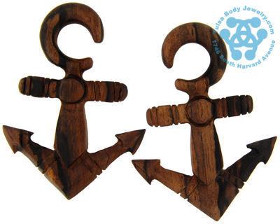 Ebony Anchors Away Hangers by Oracle Body Jewelry
