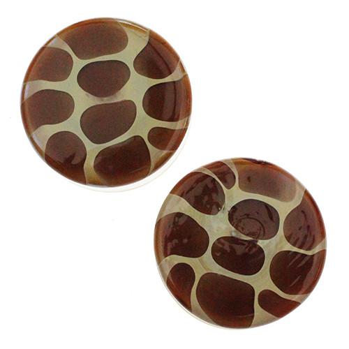 Giraffe Print Plugs by Glasswear Studios