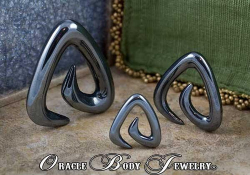 Hematite Trinity Spirals by Oracle Body Jewelry