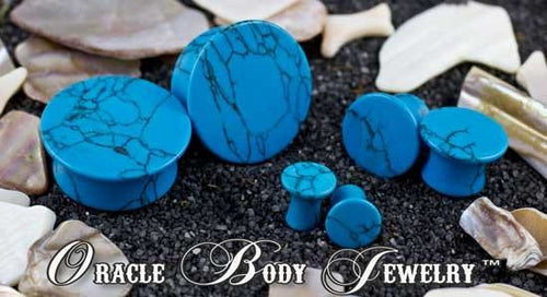 Turquoise Mayan Plugs by Oracle Body Jewelry