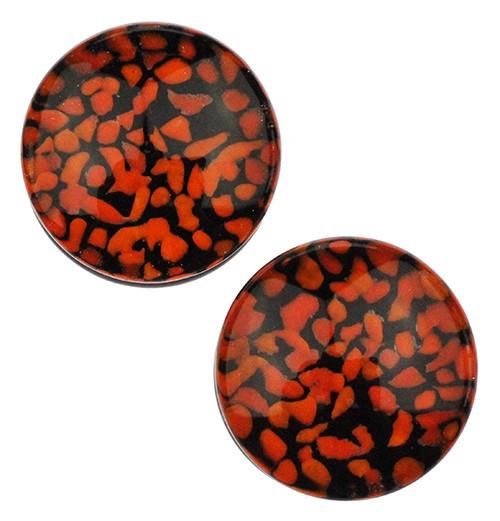 Orange Pebble Plugs by Glasswear Studios