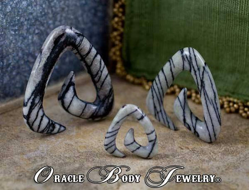 Picasso Jasper Trinity Spirals by Oracle Body Jewelry