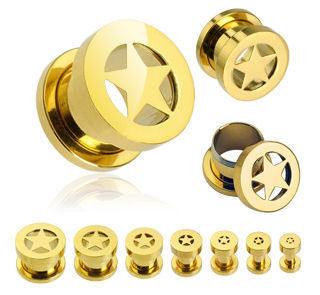 Star Gold Screw-On Tunnels