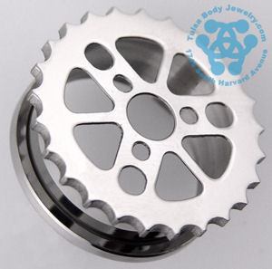 Sprocket Stainless Screw-On Tunnels