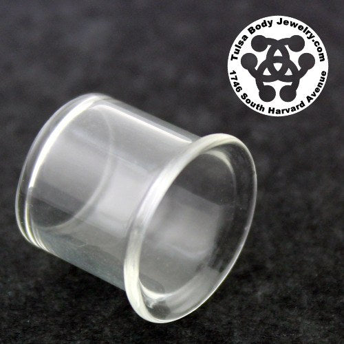 Single Flare Clear Tunnels by Glasswear Studios