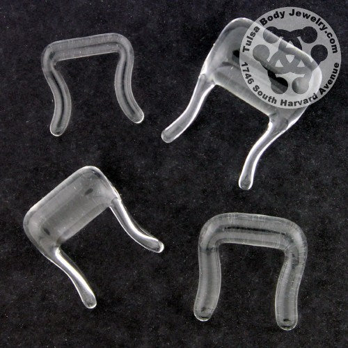 Clear Septum Retainer by Glasswear Studios