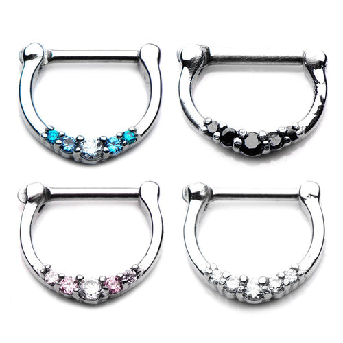 Five Gem Septum Clicker