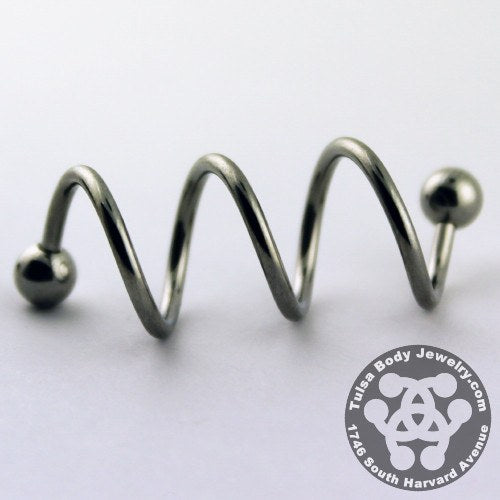 16g Triple Stainless Spiral Barbell