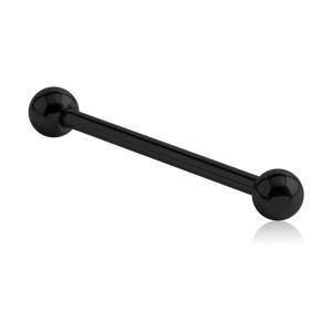 14g Black Titanium Straight Barbell