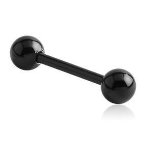 12g Black Straight Barbell