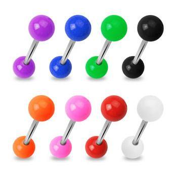 Opaque Acrylic Straight Barbell